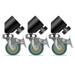 Rodinhas Para Tripé De Iluminação Dolly 22mm - LSW-22M - Imagem 2