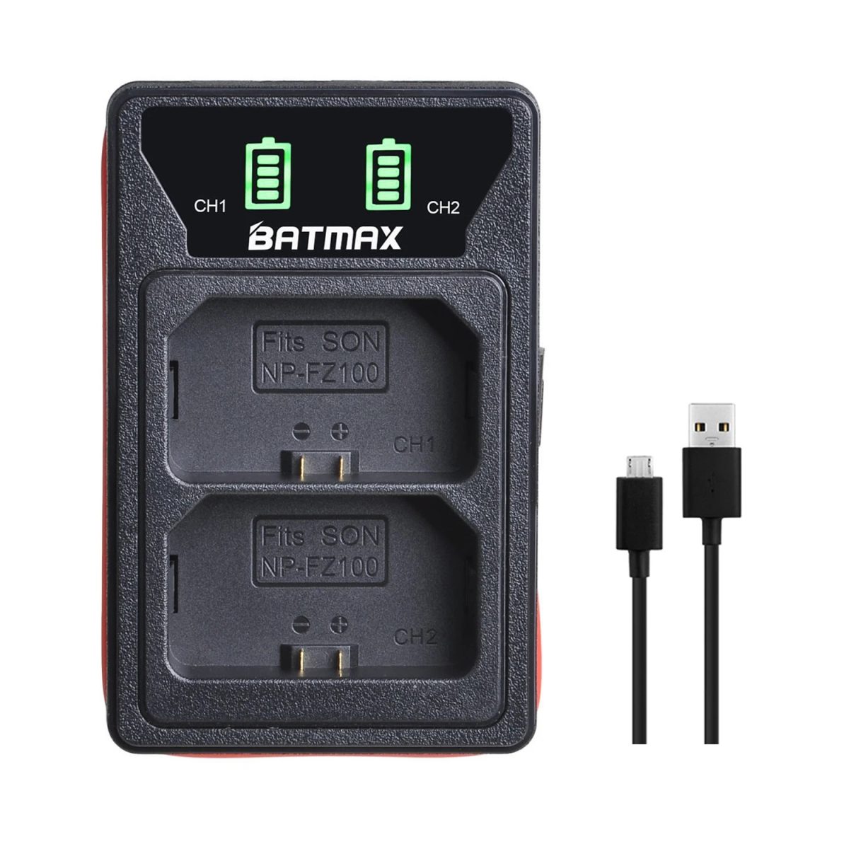 Kit 2 Bateria Np-fz100 + Carregador Duplo Para Sony - Imagem 5