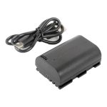Bateria LP-E6 Recarregável USB-C Para Canon
