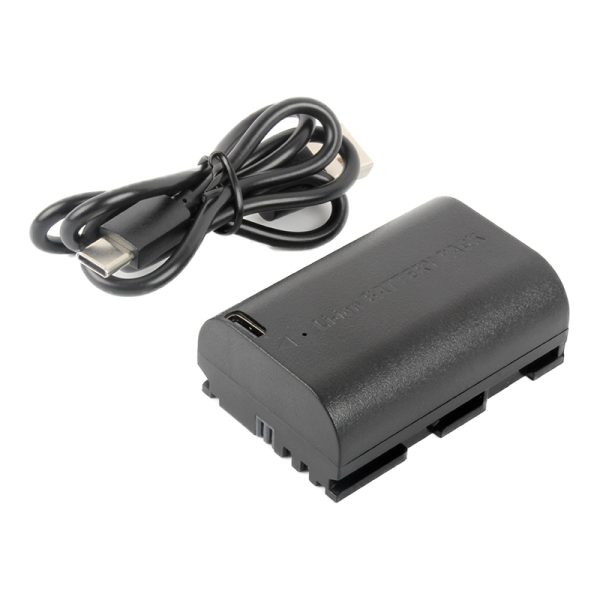 Bateria LP-E6 Recarregável USB-C Para Canon