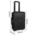 Maleta Rígida Fotográfica Eirmai R600 Com Rodinhas Espuma - Imagem 8