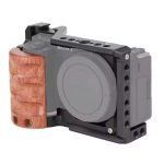 Suporte Cage Com Handle Madeira Para Sony ZV-E10