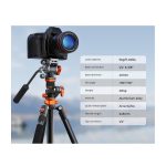 Tripé De Video K&F Concept Coluna Horizontal - KF09.137 - Imagem 3