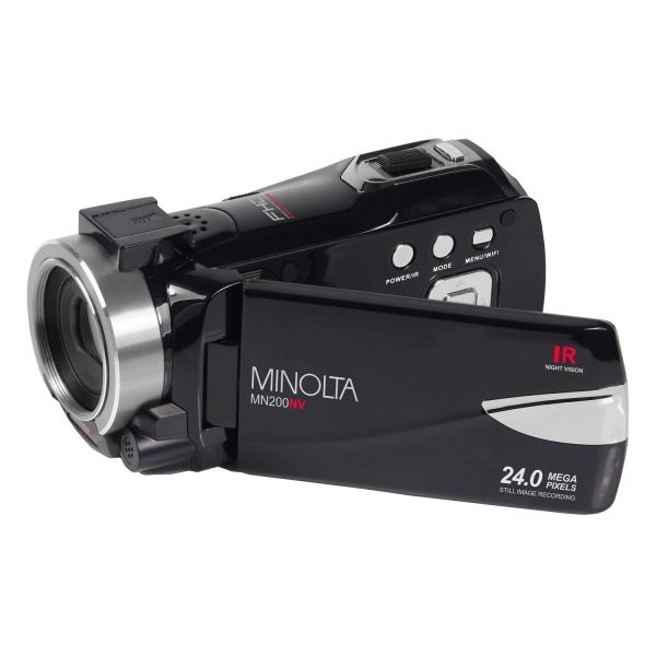 Filmadora com Visão Noturna Minolta MN200NV32 Full Hd