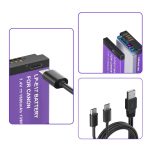 Bateria Usb-c Lp-e17 Para Canon R10 R8 Sl3 T6i T7i Rp - Imagem 2