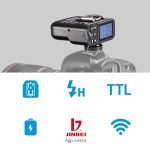 Disparador Flash Wireless TTL Hss Jinbei TR-Q6II Universal - Imagem 4