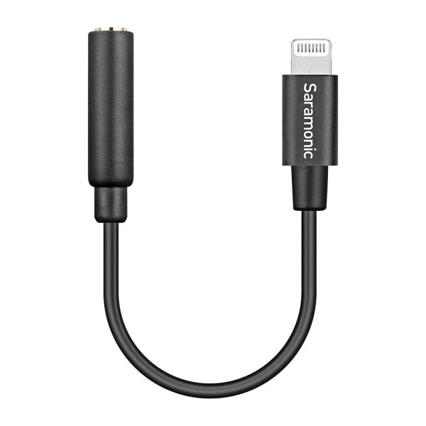 Cabo Adaptador Microfone iPhone MFI - Saramonic SR-C2002