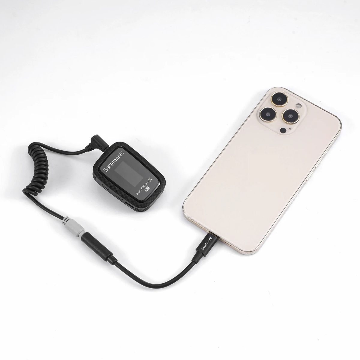 Cabo Adaptador Microfone iPhone MFI - Saramonic SR-C2002 - Imagem 3