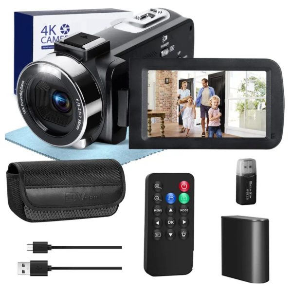 Filmadora Handycam G-Anica 4K 60fps/48MP Af Com Luz