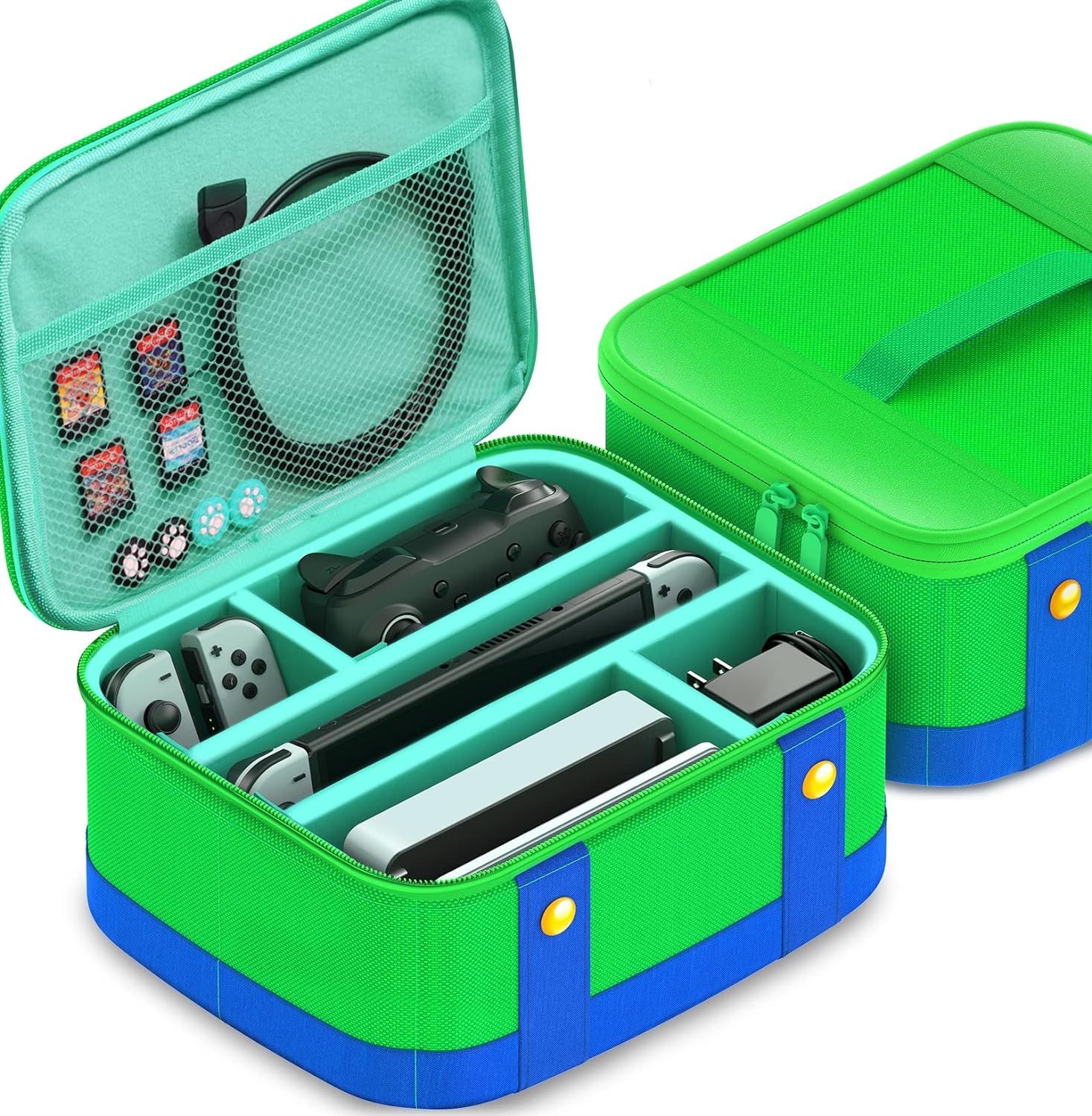 15436769146-15216864733-81juxa4juzl-sl1500.jpg Bolsa Case Maleta Transporte P/ Nintendo Switch Oled Luigi - Imagem 1