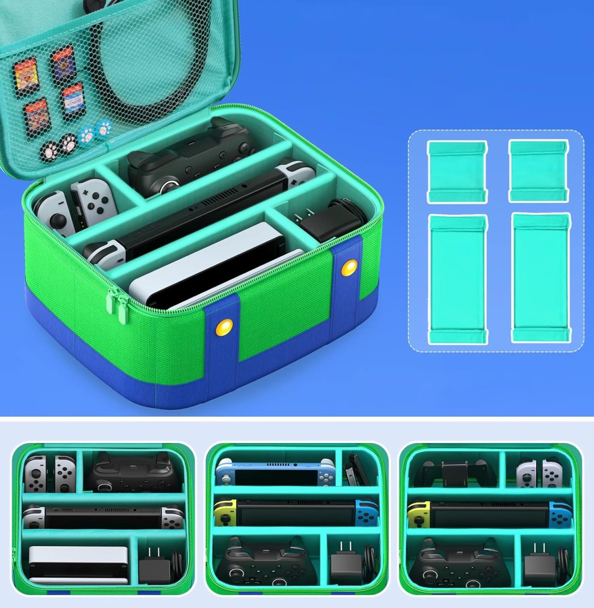 Bolsa Case Maleta Transporte P/ Nintendo Switch Oled Luigi - Imagem 5