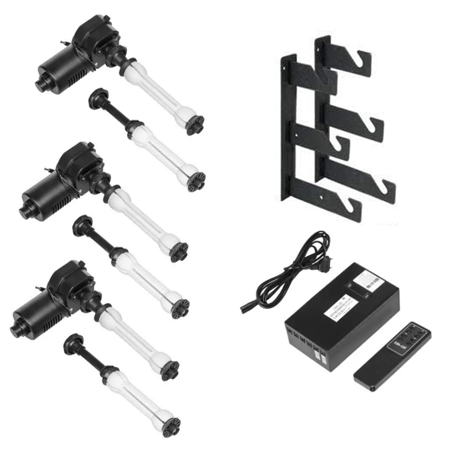 15436769467-15216586653-8a9e3f3b1b507e3268dca78063b30359.jpg Suporte Triplo Motorizado para Fundo Infinito Expan - SD03 - Imagem 1