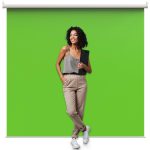 Fundo Infinito Verde Chromakey Eletrico Retrátil 2x3m - Imagem 3