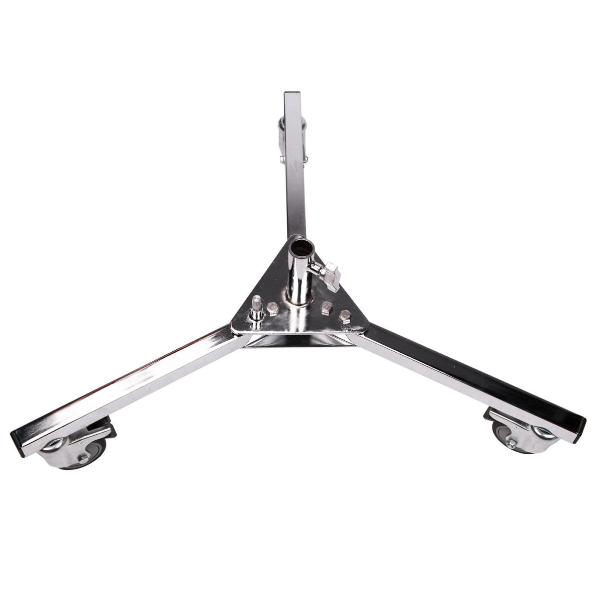 Suporte Base Tripé Iluminação Com Rodinhas Aço - S035 - Imagem 2