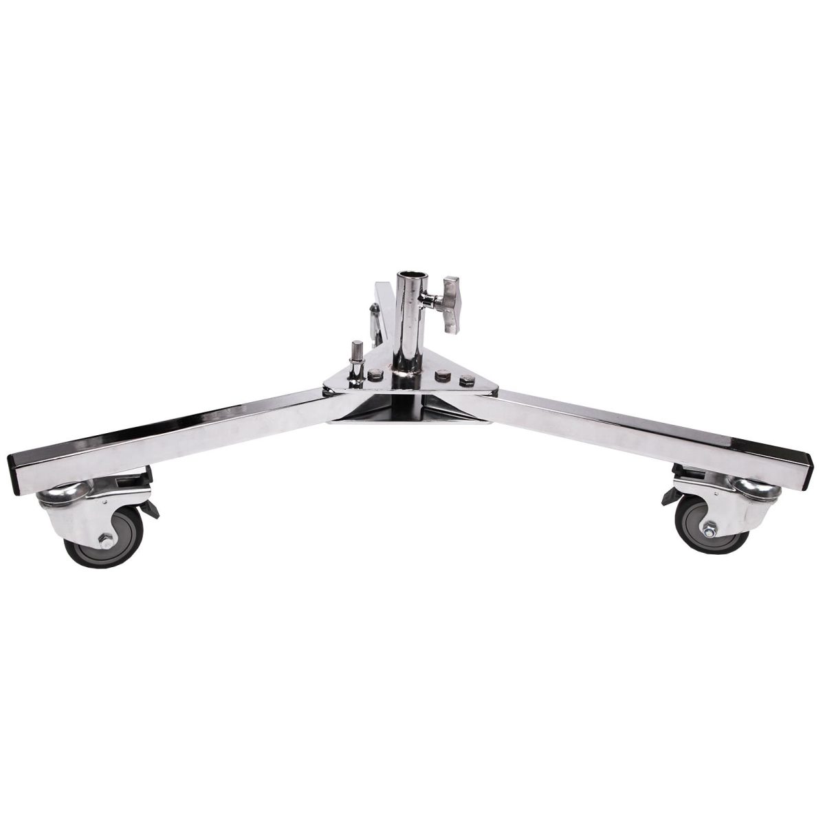 Suporte Base Tripé Iluminação Com Rodinhas Aço - S035 - Imagem 3