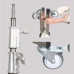 Tripé De Iluminação 3m Aço Inox Com Rodinhas - S2381 ou Greika LSD-300 - Imagem 3