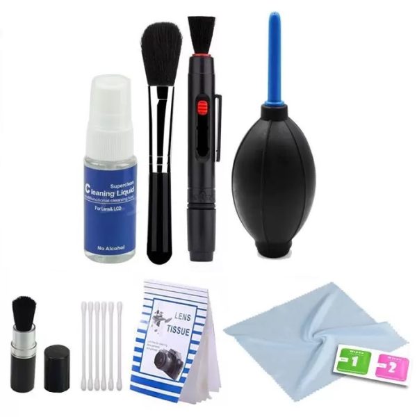 Kit de Limpeza para Camera DSLR e Filmadoras - 9 Peças