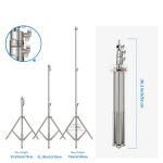 Tripé de Iluminação 2,80m Aço Inox Super Resistente - LS288 - Imagem 3