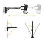 Braço Boom Articulado Suporte Parede Flash Iluminação - S180 - Imagem 2