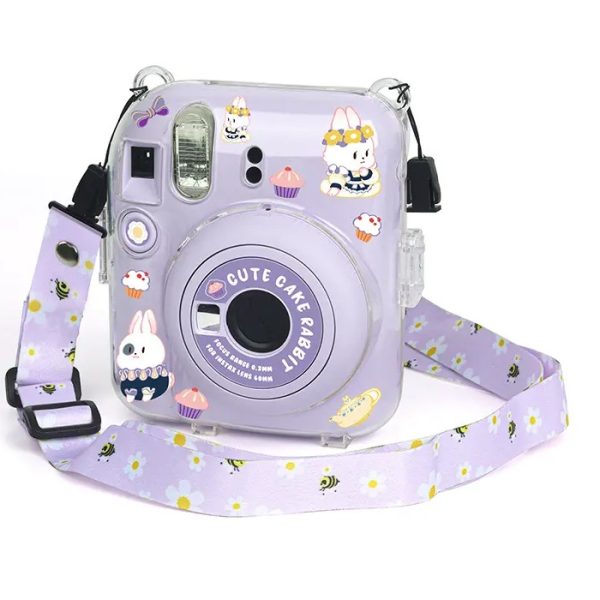 Case Crystal Para Instax Mini 12 Personalizável - Roxo