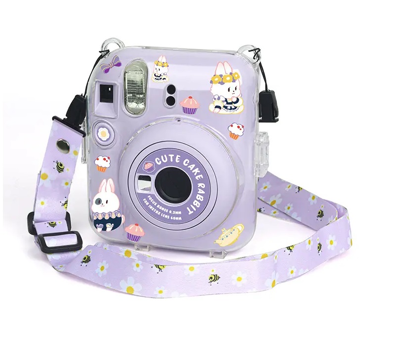 15436773383-15213950695-h0f9d49abd6b64e42a2c3d250b9259045c-jpg-960x960-1.jpg Case Crystal Para Instax Mini 12 Personalizável - Roxo - Imagem 1