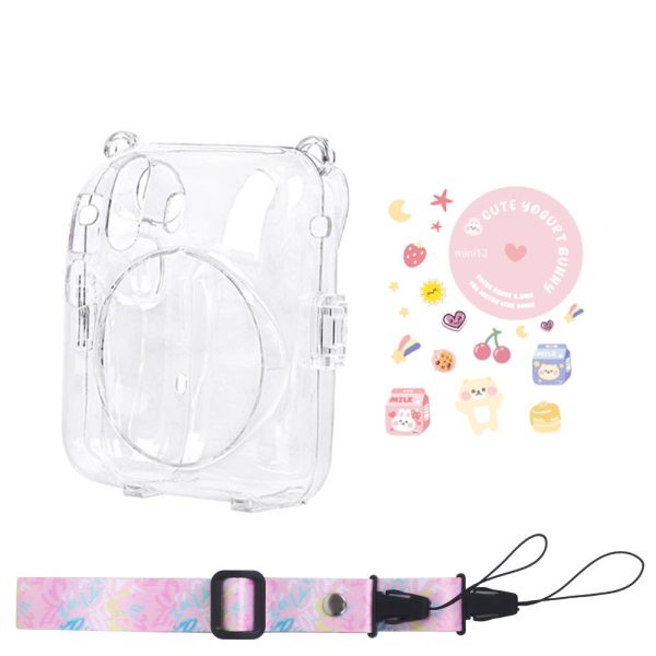 Case Crystal Para Instax Mini 12 Personalizável - Rosa