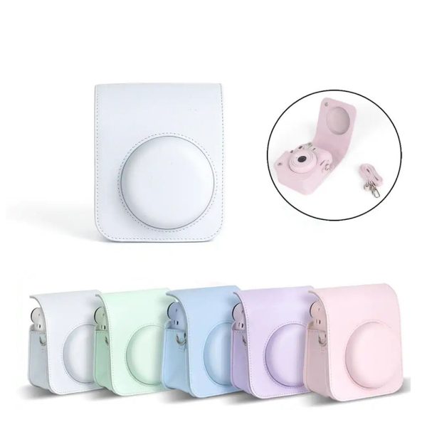 Capa / Case Proteção Bolsa Para Instax Mini 12 / 11 - Branco