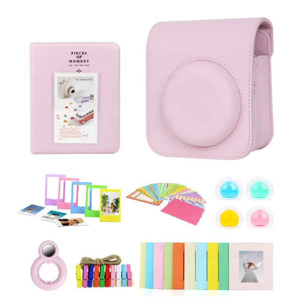 Kit Acessórios Para Fuji Instax Mini 12 / 11 - Rosa