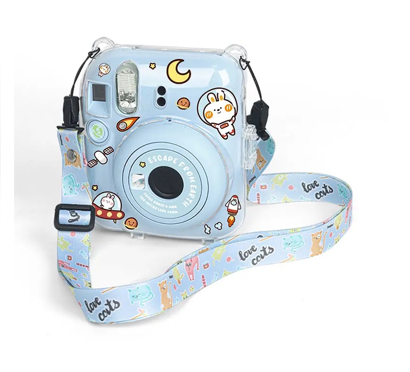 15436773557-15213950285-ha793637689ab400fb51b6daac5244449r-jpg-960x960-1.jpg Case Crystal Para Instax Mini 12 Personalizável - Azul - Imagem 1