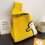 Bolsa de Mão Croché Fofo Instax Câmera Livros - Amarelo