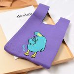 Bolsa de Mão Croché Fofo Instax Câmera Livros - Roxo - Imagem 9