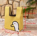 Bolsa de Mão Croché Fofo Instax Câmera Livros - Amarelo - Imagem 10