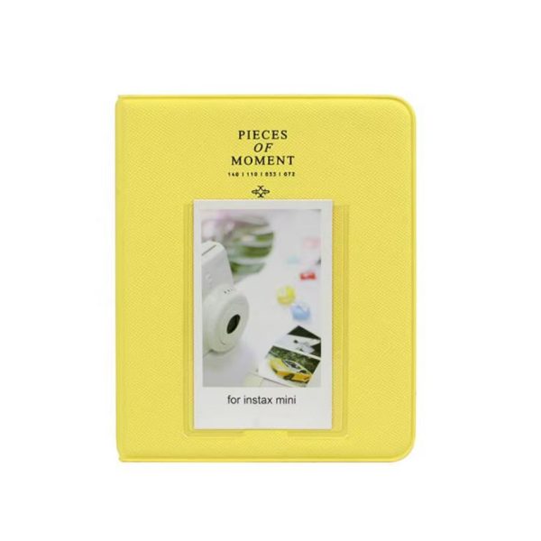 Álbum De Fotos Para Instax 8 9 11 12 - 64 Fotos - Amarelo