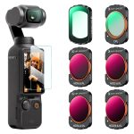 Kit 6 Filtros K&f Concept P/ Dji Osmo Pocket 3 Uv Cpl Nd