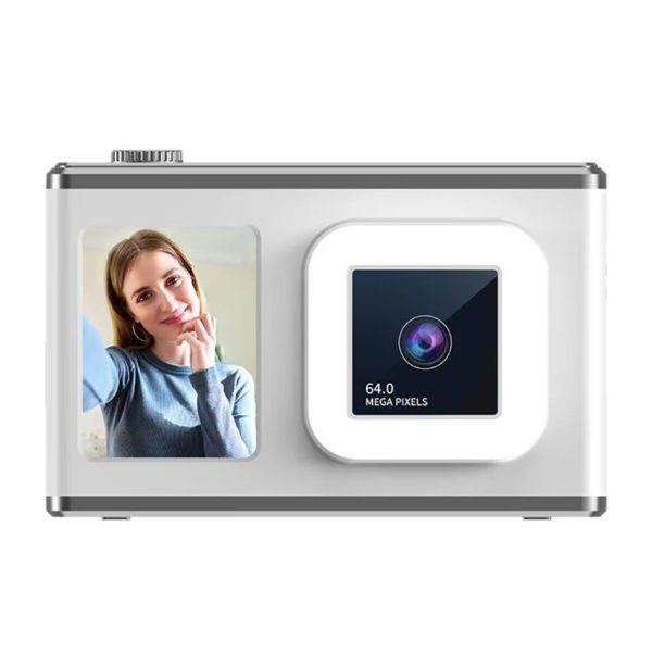 Câmera Digital Frontal Traseira C/ Luz Led Full Hd 64mp Zoom