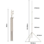 Tripé De Iluminação Greika 2m Aço Inox Forte - GLX-X2 - Imagem 2