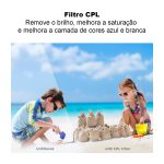 Kit 6 Filtros K&f Concept P/ Dji Osmo Pocket 3 Uv Cpl Nd - Imagem 4