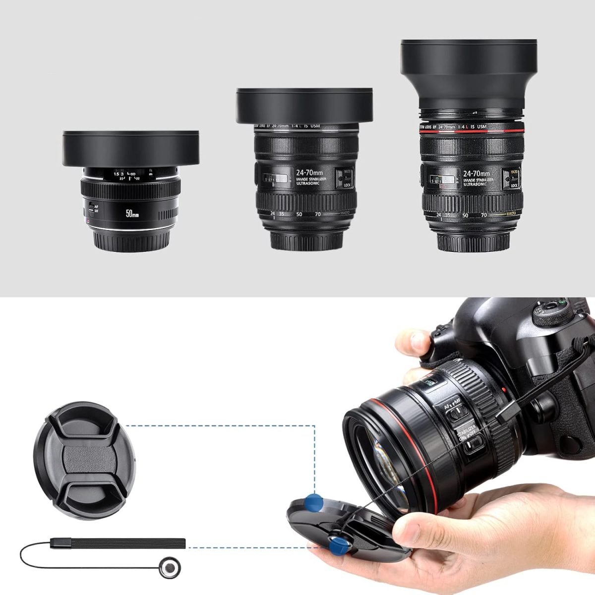 Kit Filtros 52mm Uv Cpl Fld Nd2 Nd4 Nd8 Parasol - Imagem 10