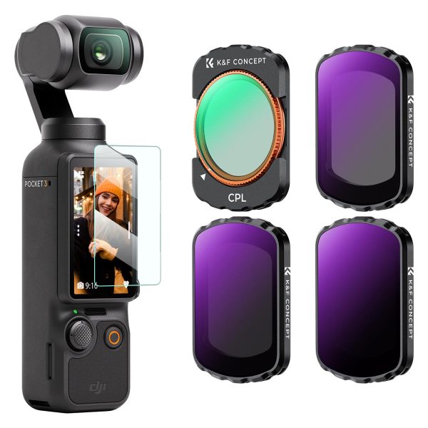 Kit Filtros K&F Concept Para Dji Osmo Pocket 3 CPL ND