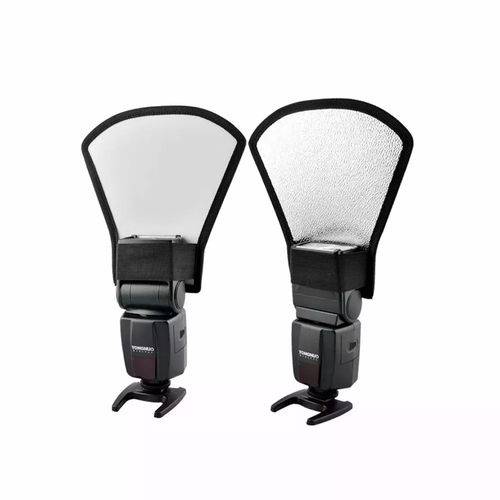 5901080651-reba3.jpg Difusor Rebatedor Pá Rígido Para Flash Speedlight Universal - Imagem 1