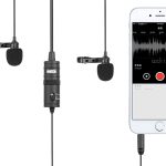 Microfone Lapela Duplo BOYA BY-M1DM