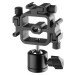 Suporte Flash Triplo Sombrinha Articulado C/ Hot Shoe Holder - Imagem 4