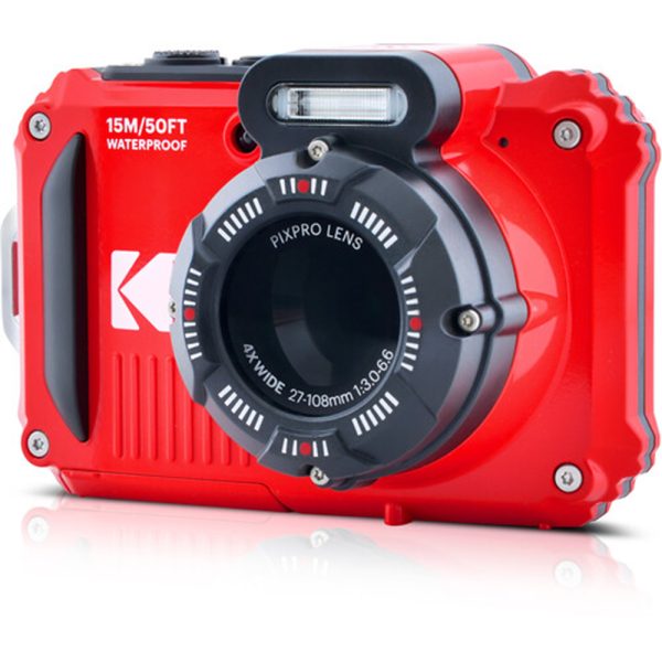 Câmera Subaquática Kodak Pixpro WPZ2 Com Wifi - Vermelha