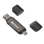 Leitor De Cartões Kodak 2 em 1 Sd e MicroSD - C210
